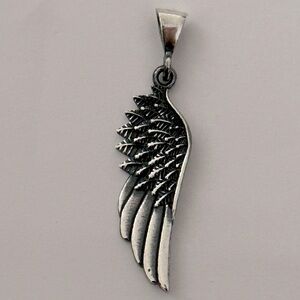 925 Silver Angel wing pendant unisex